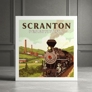 Oude Scranton Pennsylvania Tegeltje