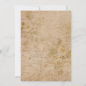 Oude scrapbook trouw uitnodiging geperste bloemen (Achterkant)