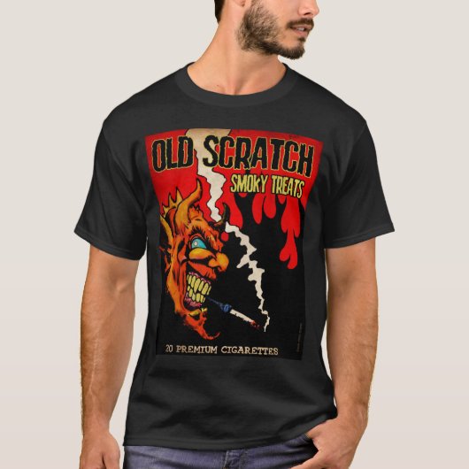 Oude Scratch Smoky-behandelingen T-shirt (Voorkant)