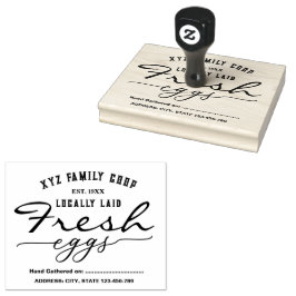 Oude script Gepersonaliseerde eierdoos stempel