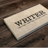  oude scripts freelance schrijver visitekaartje