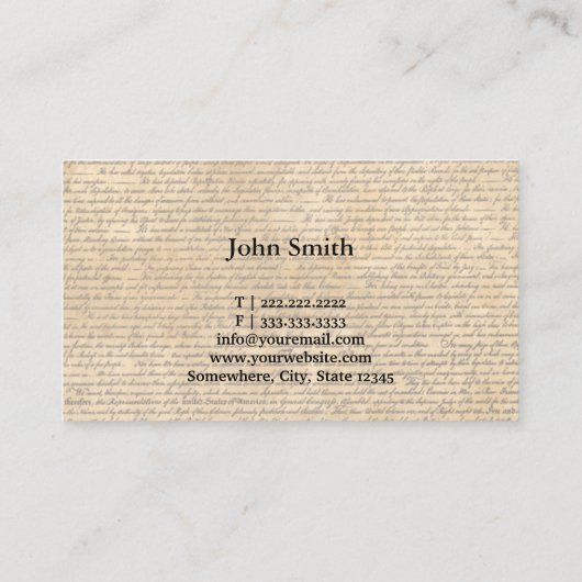  oude scripts freelance schrijver visitekaartje (Achterkant)