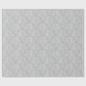Oude Scrollwerk Zwart en Wit Cadeaupapier (Vlak)