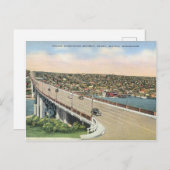 Oude Seattle Aurora Bridge Briefkaart (Voorkant / Achterkant)