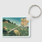 Oude See Saw Margery Daw, Jessie Willcox Smith Sleutelhanger (Voorkant)