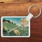 Oude See Saw Margery Daw, Jessie Willcox Smith Sleutelhanger (Voorkant)