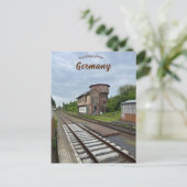 Oude Seinkast bij Forst Brandenburg Duitsland Briefkaart (Staand voorkant)