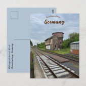 Oude Seinkast bij Forst Brandenburg Duitsland Briefkaart (Voorkant / Achterkant)