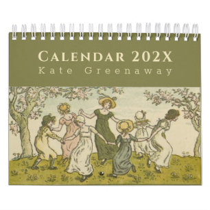 Oude seizoenen door Kate Greenaway Bloemenguirland Kalender