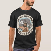 Oude Selfie Holbewoner Mammoet T-shirt (Voorkant)