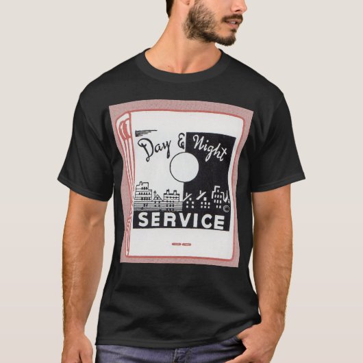 oude service voor dekking van dag en nacht t-shirt (Voorkant)