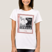 oude service voor dekking van dag en nacht t-shirt (Voorkant)