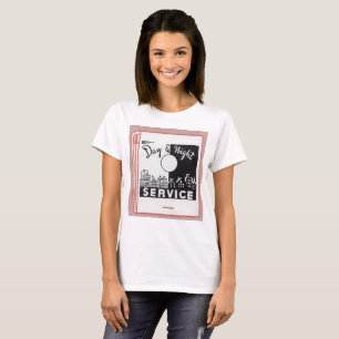 oude service voor dekking van dag en nacht t-shirt