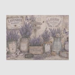 Oude Shabby Chic Lavendel Markt Oude Brief Tissuepapier