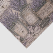 Oude Shabby Chic Lavendel Markt Oude Brief Tissuepapier (Detail)