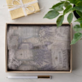 Oude Shabby Chic Lavendel Markt Oude Brief Tissuepapier (Geschenk)
