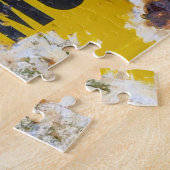 Oude Shell  Enamel Sign. Legpuzzel (Zijkant)