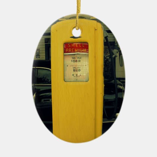 Oude Shell Pump Keramisch Ornament (Voorkant)