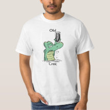 Oude Shirt van de Oude Croc Funny Old Age