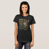 Oude Siberische Kat Houding T-shirt (Voorkant volledig)