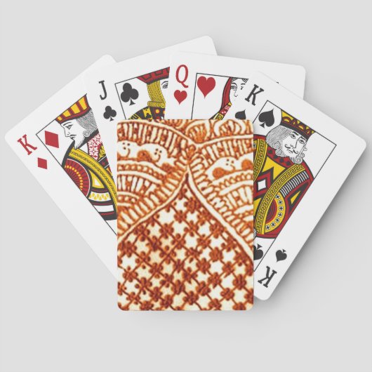 oude sierplant pokerkaarten (Achterkant)