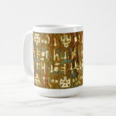 Oude Signaal Abstract Geometrisch Koffiemok (Voorkant links)