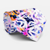 Oude Signaal Abstract Geometrisch Stropdas (Opgerold)