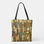 Oude Signaal Abstract Geometrisch Tote Bag (Achterkant)