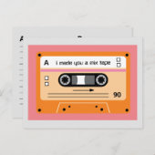 Oude Sinaasappel cassette mixtape Briefkaart (Voorkant / Achterkant)