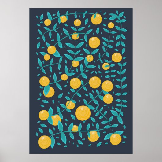 Oude Sinaasappel Vrucht Poster (Voorkant)
