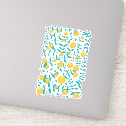 Oude Sinaasappel Vrucht Sticker (Detail)