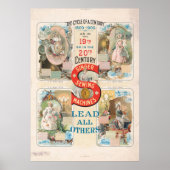 Oude Singer Naaimachine Reclame Poster (Voorkant)