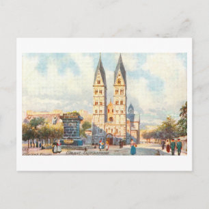 Oude Sint-Castor Basiliek in Koblenz, Duitsland Briefkaart