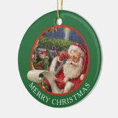 Oude Sint Nicolaas Goed of Stout Keramisch Ornament (Links)