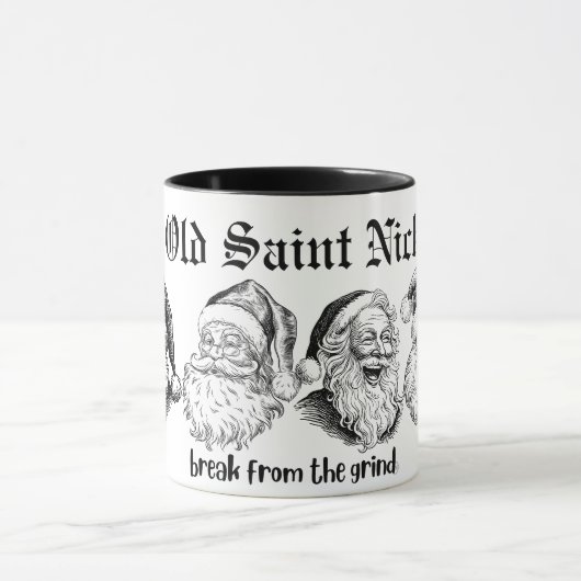 Oude Sint Nicolaas Koffiemok Mok (Midden)