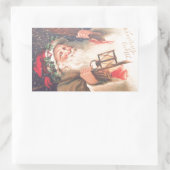 Oude Sint-Nicolaas met de  Sticker Lantaarn (Tas)