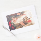 Oude Sint-Nicolaas met de  Sticker Lantaarn (Envelop)