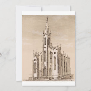 Oude Sint-Nicolaaskerk New York Schets Save The Date