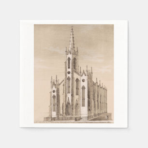 Oude Sint-Nicolaaskerk New York Schets Servet