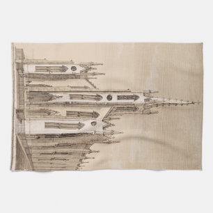 Oude Sint-Nicolaaskerk New York Schets Theedoek