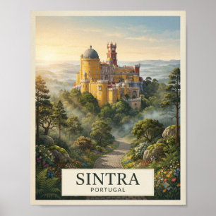 Oude Sintra Portugal Reisposter Poster