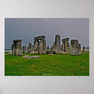 Oude site van Stonehenge Standing Stones England Poster