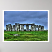 Oude site van Stonehenge Standing Stones England Poster (Voorkant)