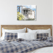 Oude sites Acropolis in Athene, Griekenland Canvas Afdruk (Insitu (Slaapkamer))