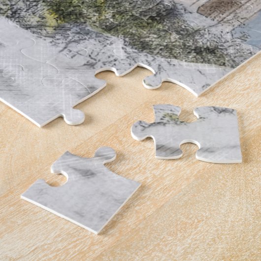 Oude sites Acropolis in Athene, Griekenland Legpuzzel (Zijkant)