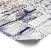 Oude sites Parthenon in Athene, Griekenland Perfect Poster (Hoek)