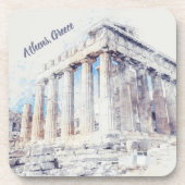 Oude sites Parthenon in Athene Griekenland Reizen Bier Onderzetter (Voorkant)