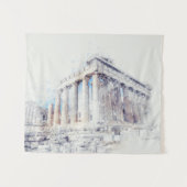 Oude sites Parthenon in Athene, Griekenland Wandkleed (Voorkant (horizontaal))
