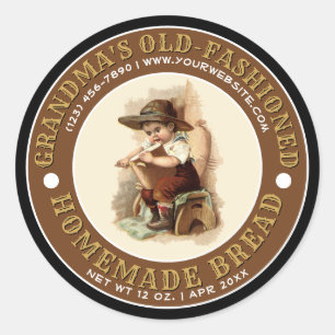 Oude Sjabloon van het etiket van homemade met fash