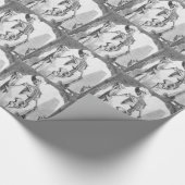Oude skelet cadeaupapier (Hoek)